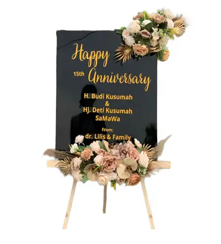 Papan Bunga Akrilik Cempaka Putih