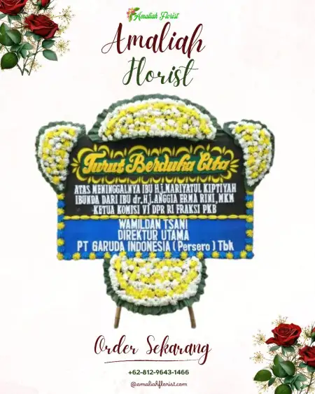 Papan Bunga Duka Cempaka Putih